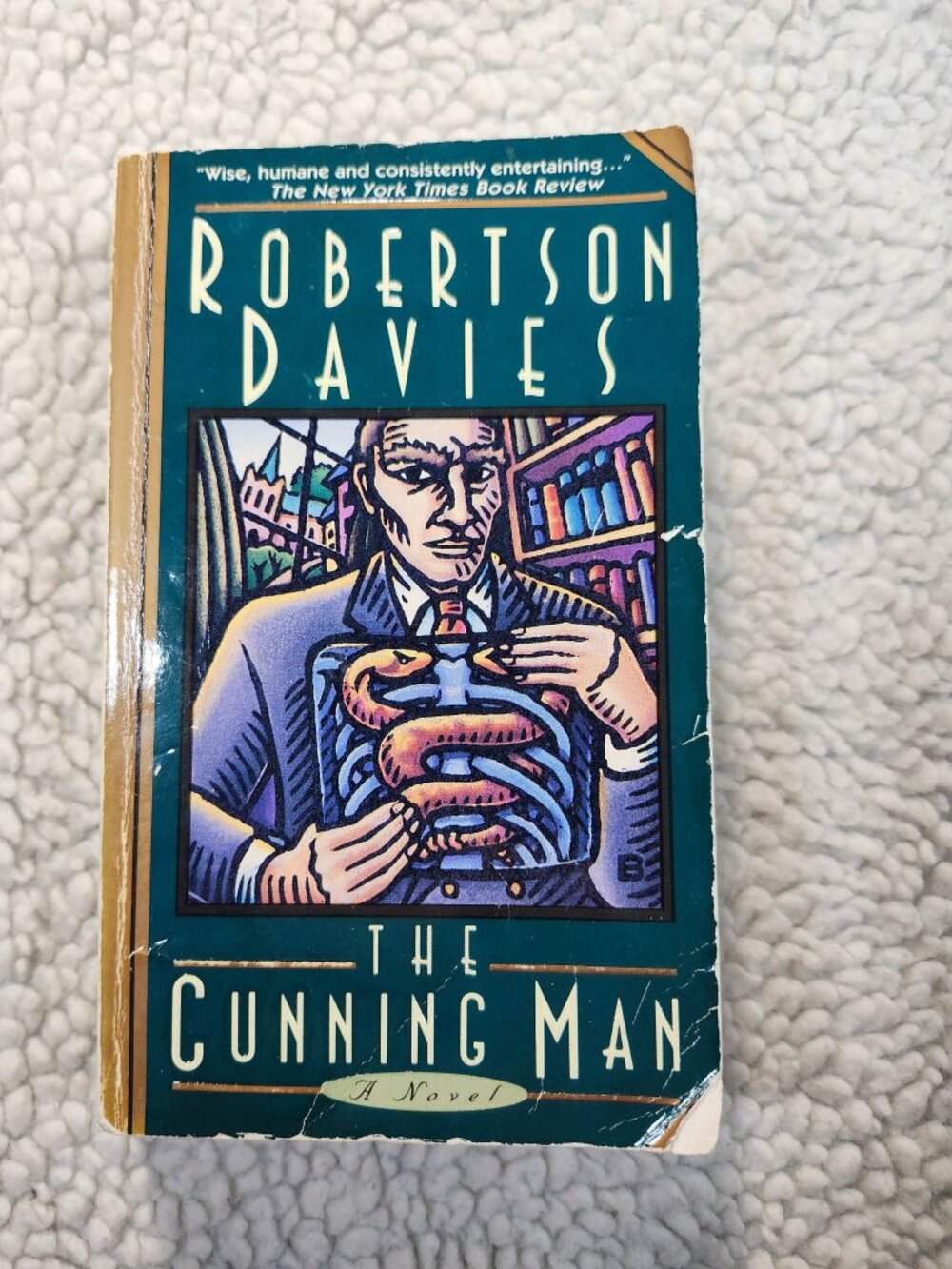 Robertson Davies The Cunning Man Paperback Penguin 1995 Fiction Novel Used Good
